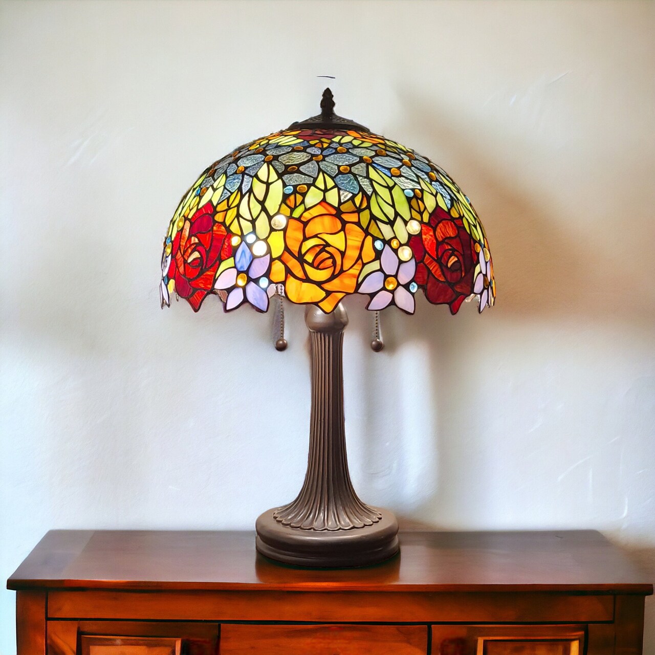 Edge Collections - Multicolor - Stylish Two-Light Candlestick Table Lamp - 1 Piece